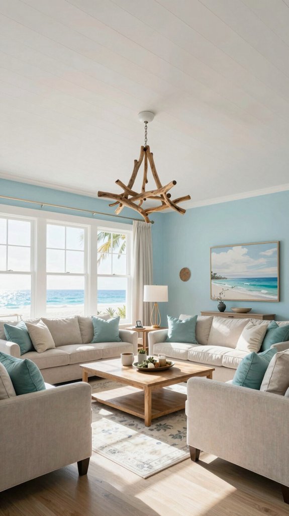 17 Luxury Ceiling Design Ideas for Living Rooms 13 cozy coastal retreat transformation