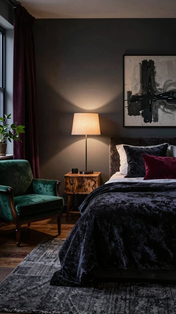 cozy dark wall colors