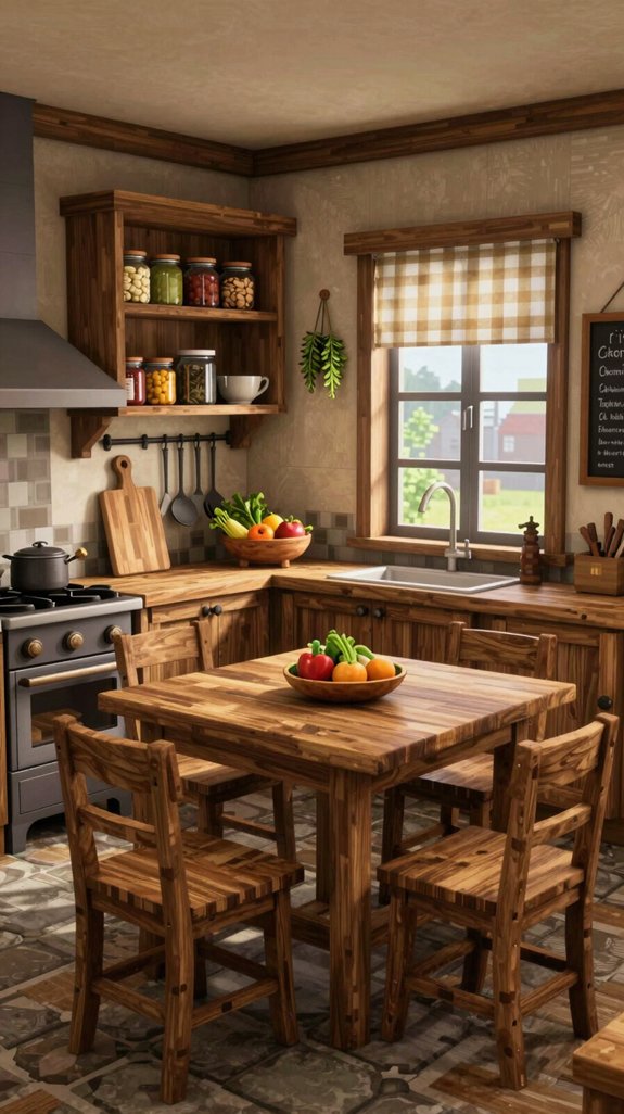 14 Minecraft Kitchen Ideas for Creative Builds 4 cozy farmhouse pantry kitchen