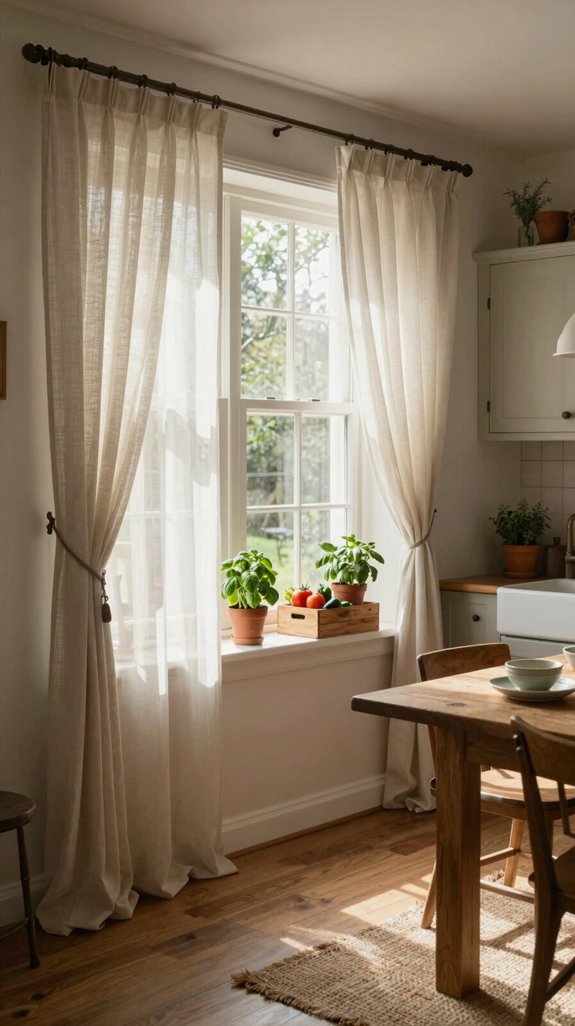 15 Kitchen Curtain Ideas That Add Soft Style 6 cozy farmhouse window treatments