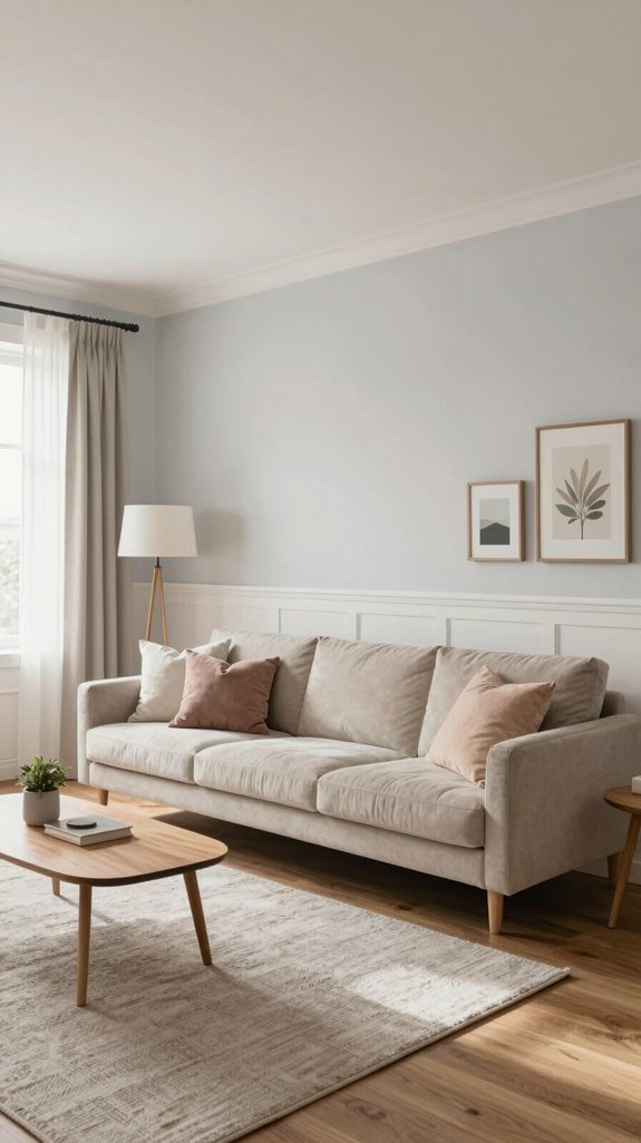 cozy flat panel wainscoting