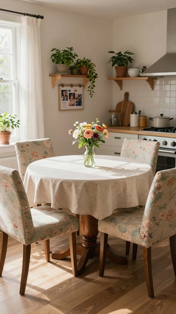 cozy functional round tables
