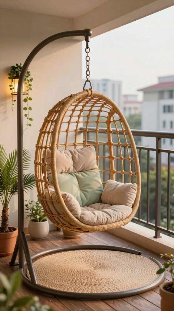 cozy hanging chair oasis