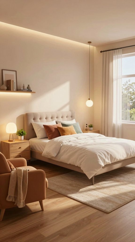 cozy layered lighting ambiance