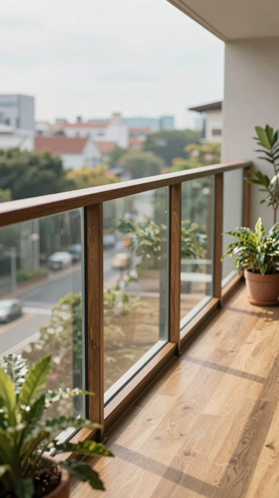 cozy modern balcony retreat