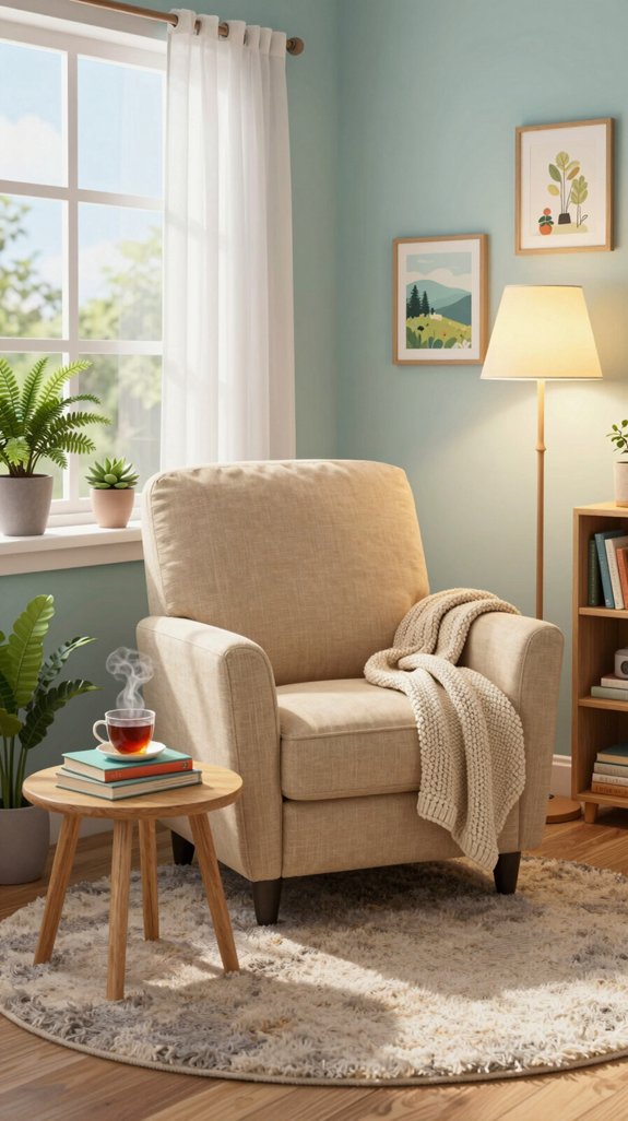 cozy nook with comfort