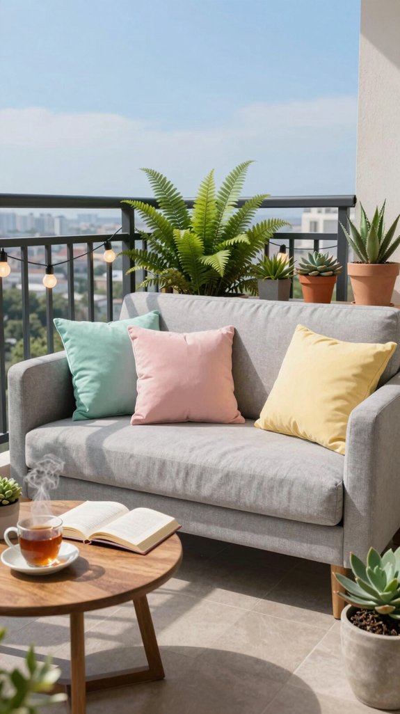 21 Balcony Decoration Ideas to Refresh Your Outdoor Space 16 cozy reading nook design