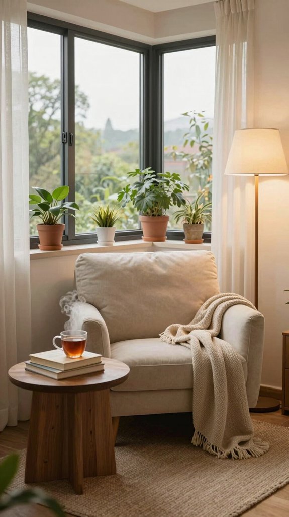 cozy reading nook retreat