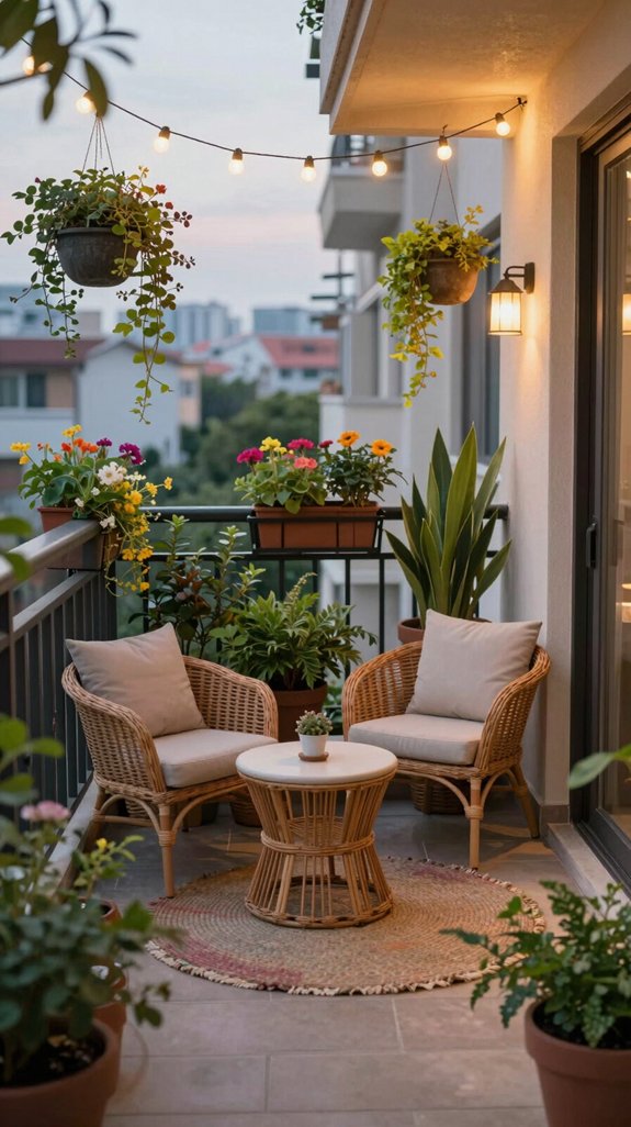 14 Tiny Balcony Garden Ideas for Urban Green Living 5 cozy stylish outdoor retreat