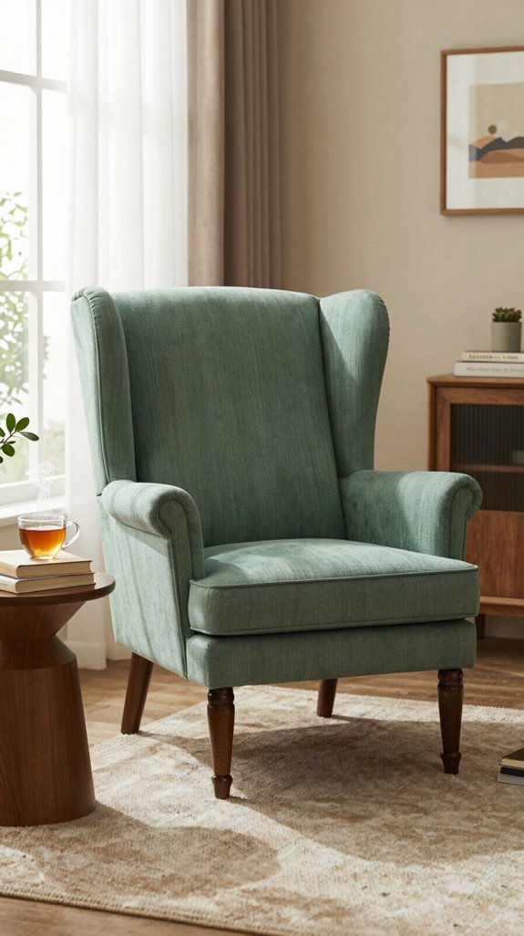 cozy wingback chair retreats