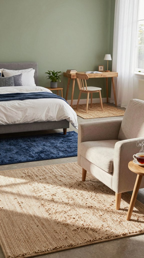 cozy zones with area rugs