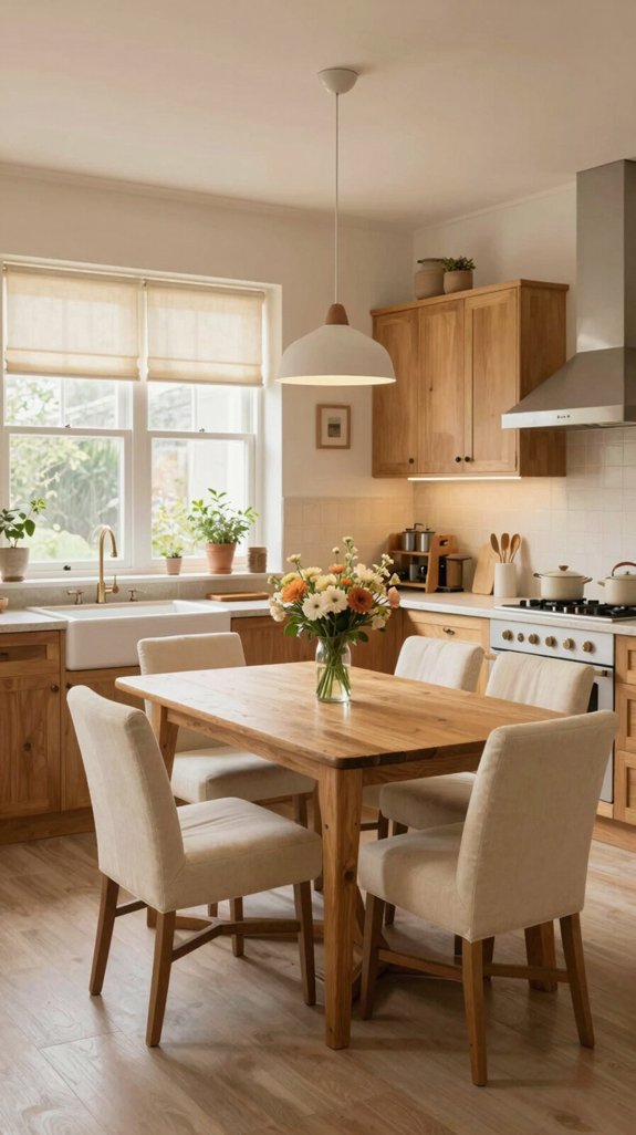 21 Cozy Kitchen Ideas for a Warm Inviting Space 11 cream shades enhance kitchen ambiance