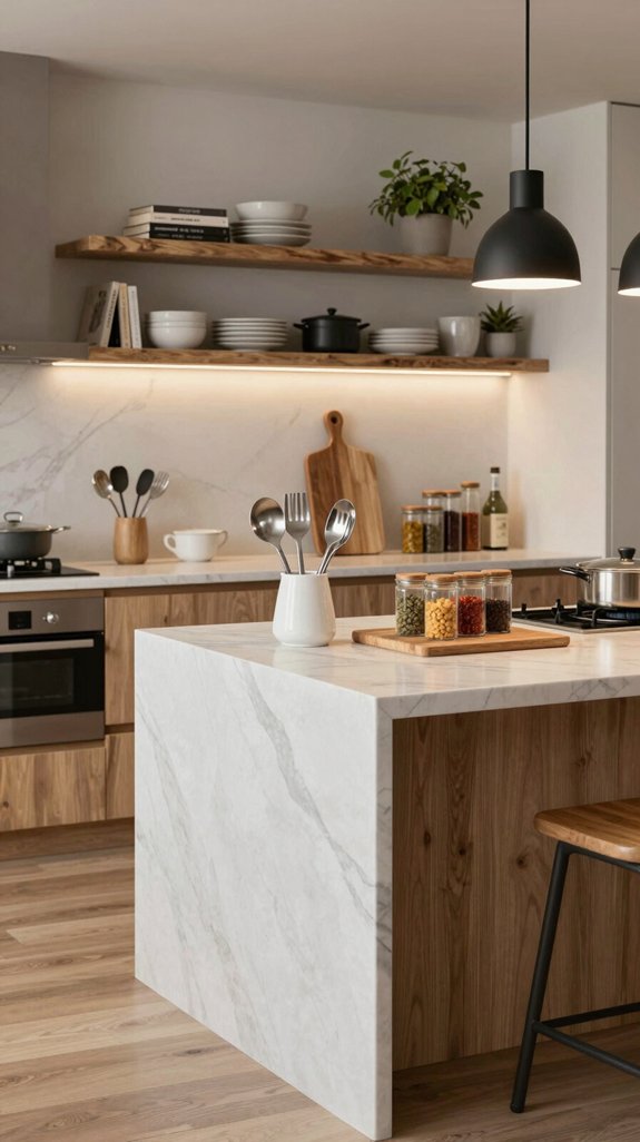 18 Kitchen Shelf Ideas for Stylish Storage 18 creative kitchen island solutions