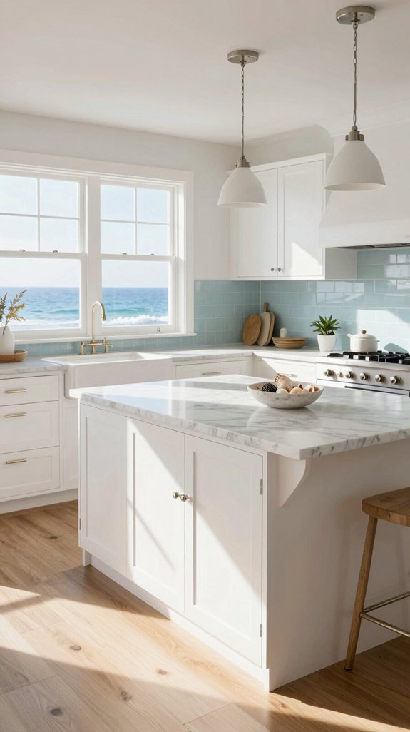 crisp white cabinetry elegance