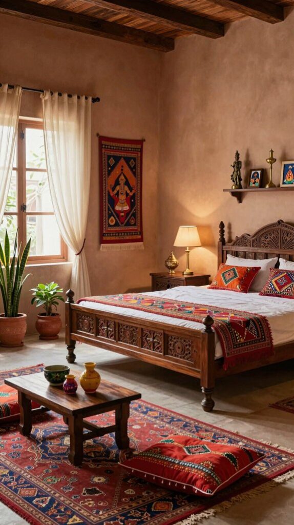 culturally inspired bedroom decor