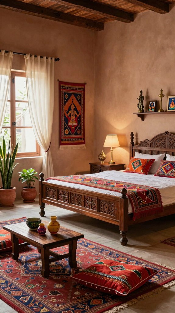 culturally inspired bedroom decor