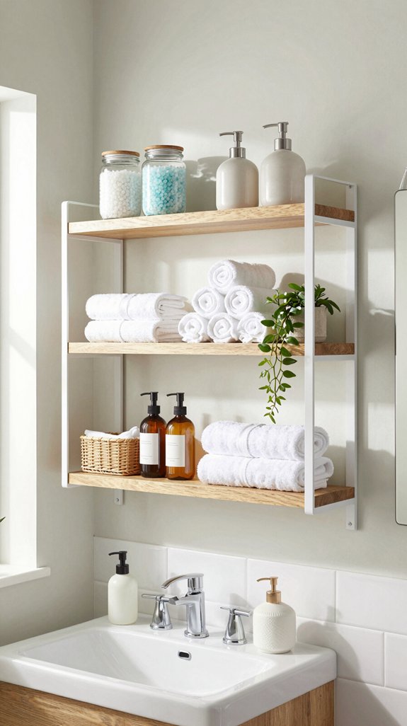 22 Apartment Bathroom Decor Ideas That Are Renter-Friendly 13 curated spa like bathroom aesthetic