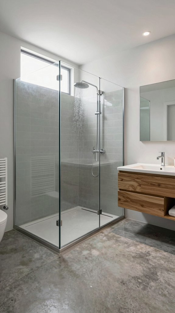 curb free wet room design