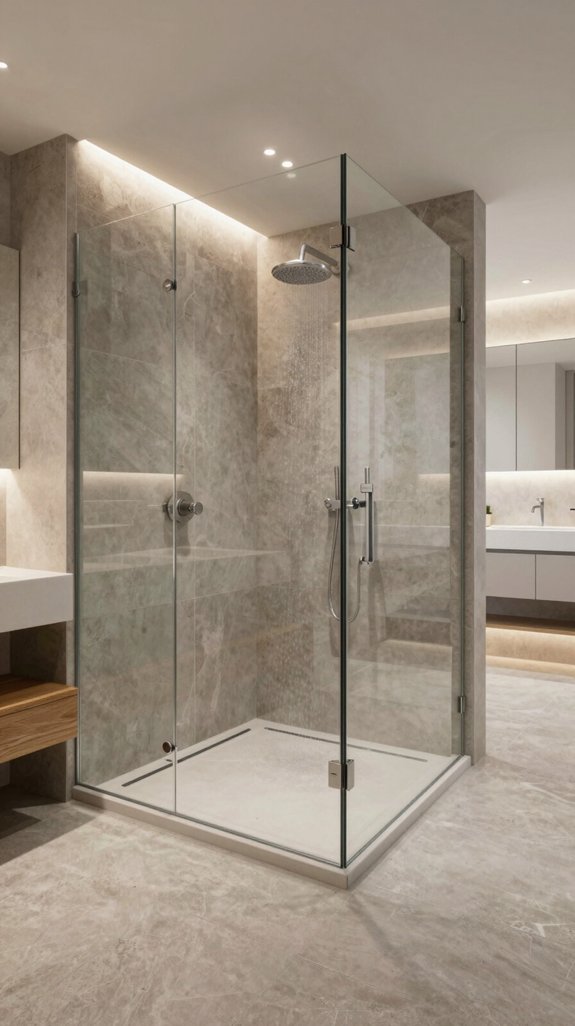 curbless shower modern design