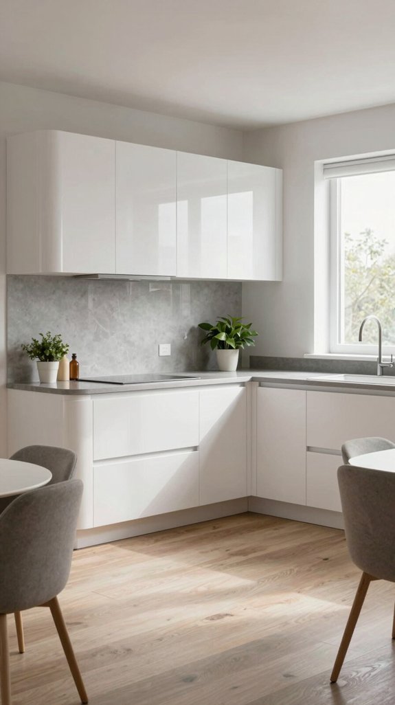 curved cabinets enhance aesthetics