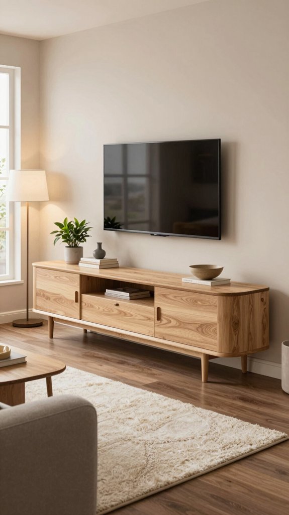 17 TV Cabinet Design Ideas for Living Rooms 6 curved designs enhance aesthetics