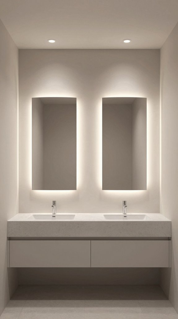 23 Bathroom Mirror and Lighting Ideas for a Brighter Space 21 curved mirrors with lighting