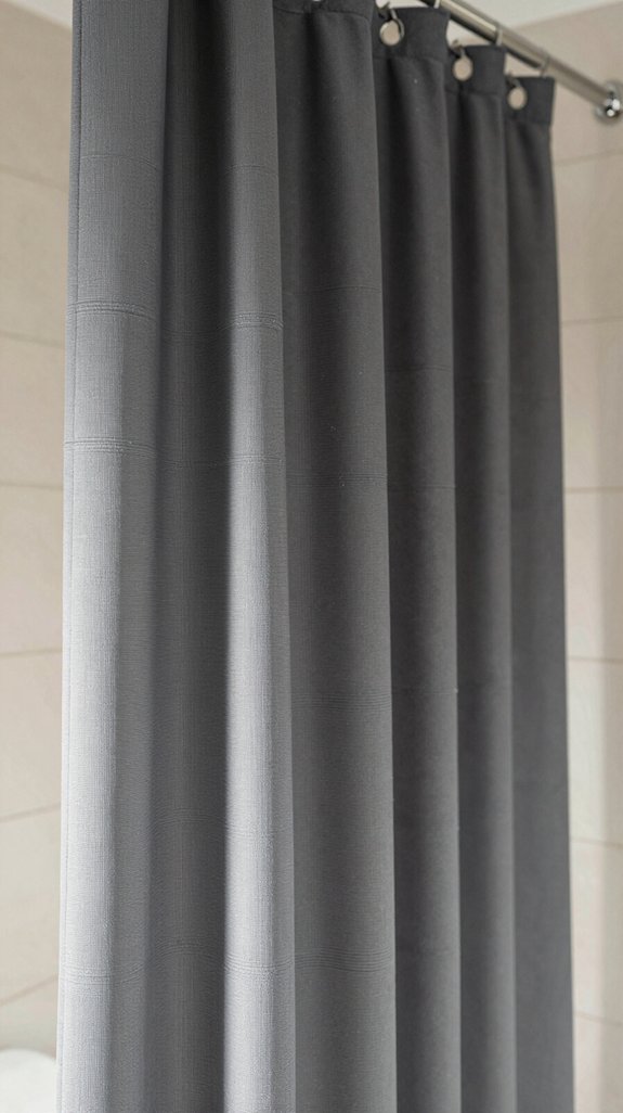 curved rods enhance bathrooms