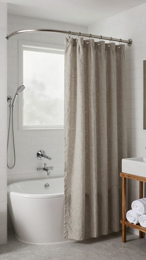 18 Shower Curtain Ideas Bathroom Designers Love 11 curved rods enhance shower space