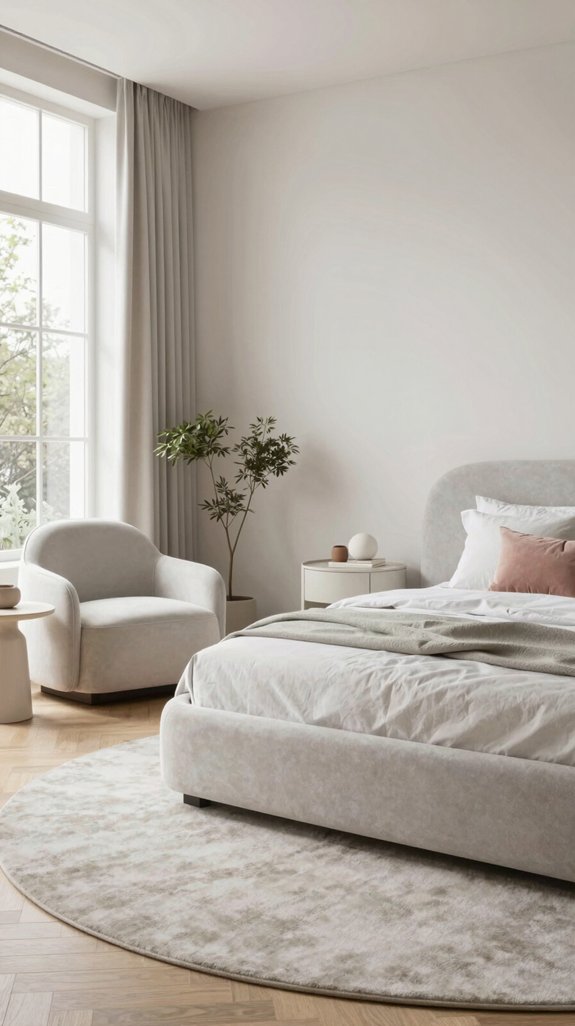 16 Room Ideas for the Bedroom You’ll Want to Copy 4 curvilinear furniture enhances comfort