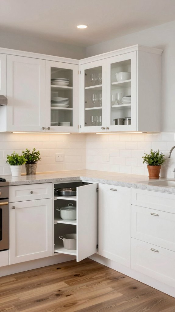 16 Kitchen Corner Cabinet Ideas That Maximize Storage 14 custom corner cabinet solutions