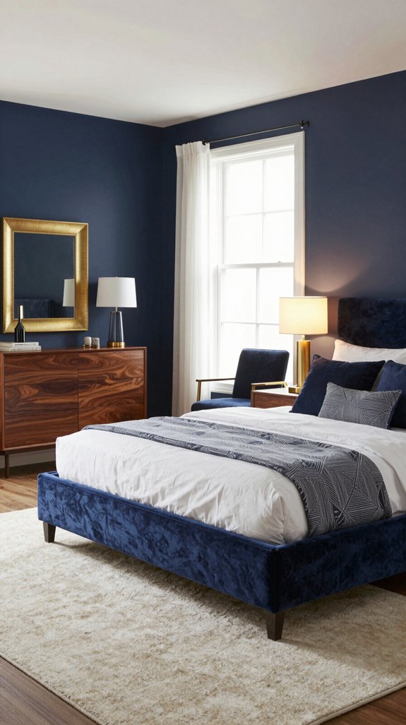 13 Navy Blue Bedroom Ideas for a Sophisticated Look 8 custom furniture for sophistication