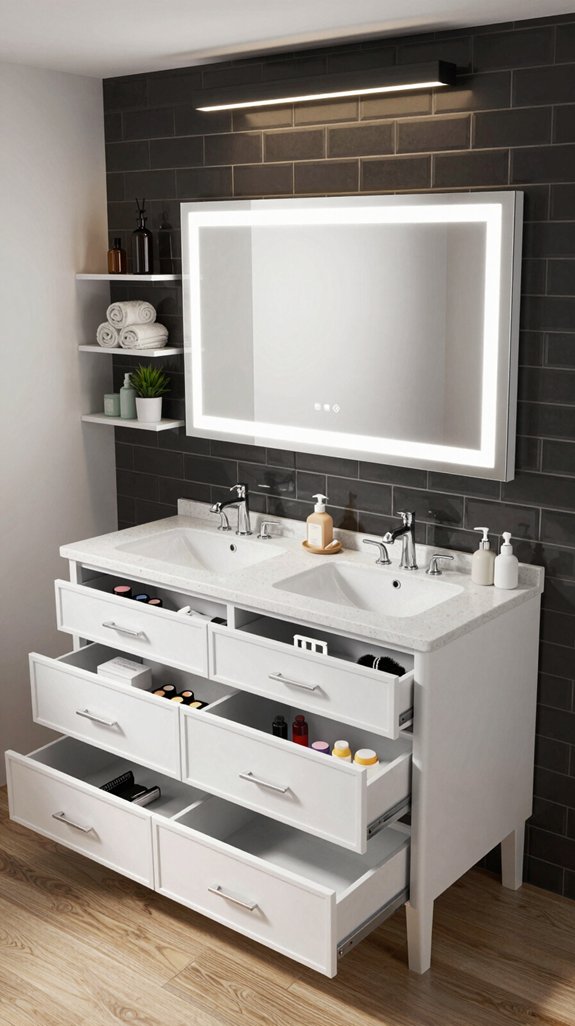 23 Teen Bathroom Ideas That Feel Trendy and Fun 16 custom vanities with storage