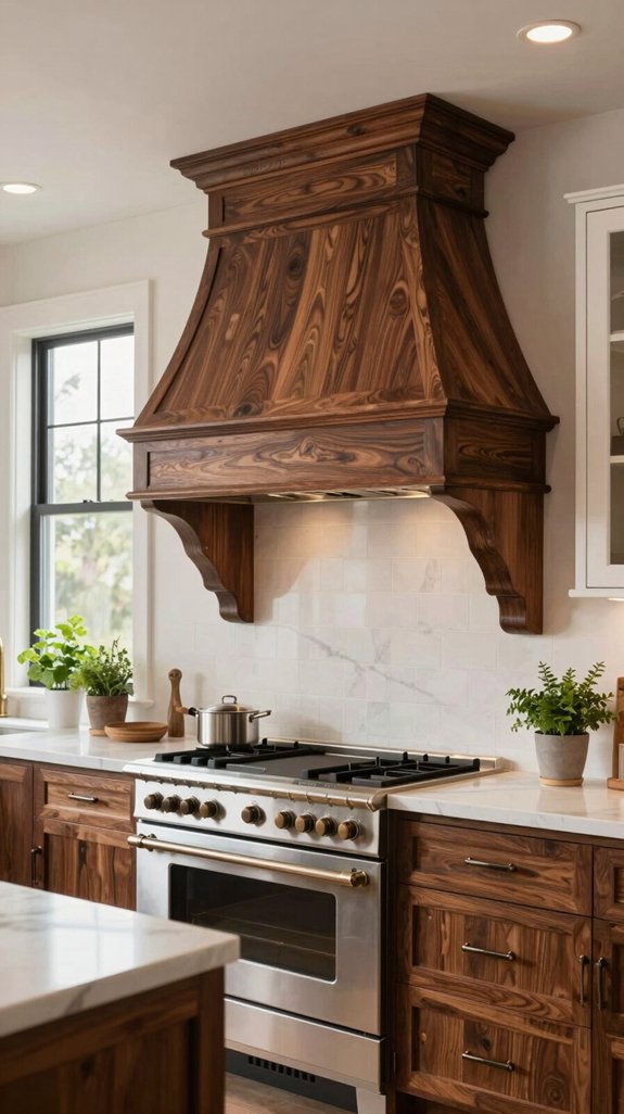 custom wood hoods enhance kitchens