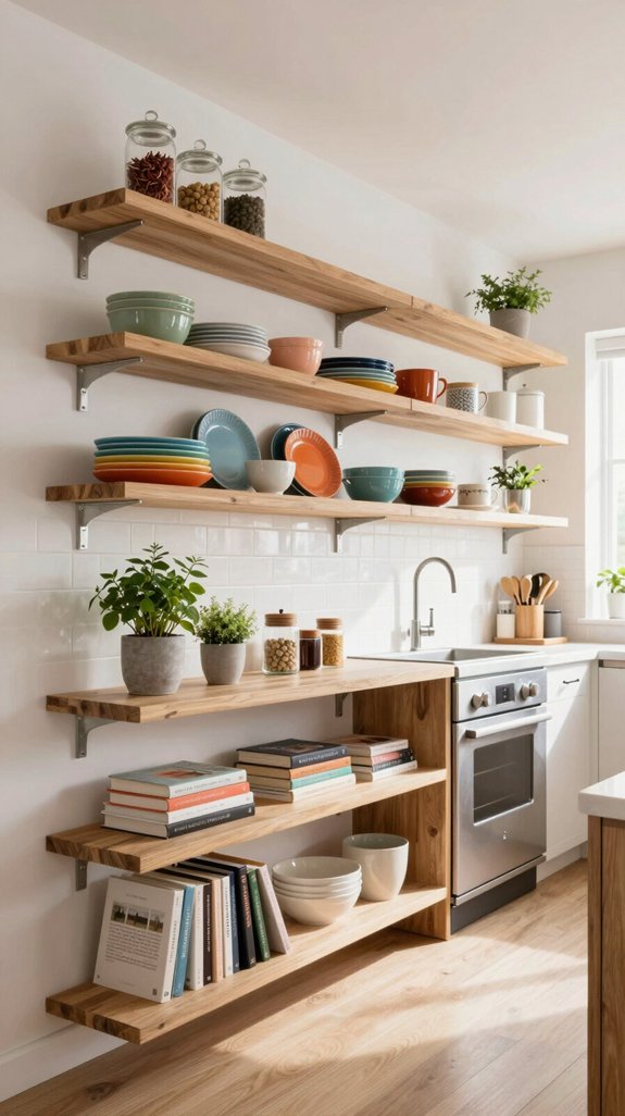 19 Kitchen Shelving Ideas for Open and Functional Storage 15 customizable kitchen shelf heights
