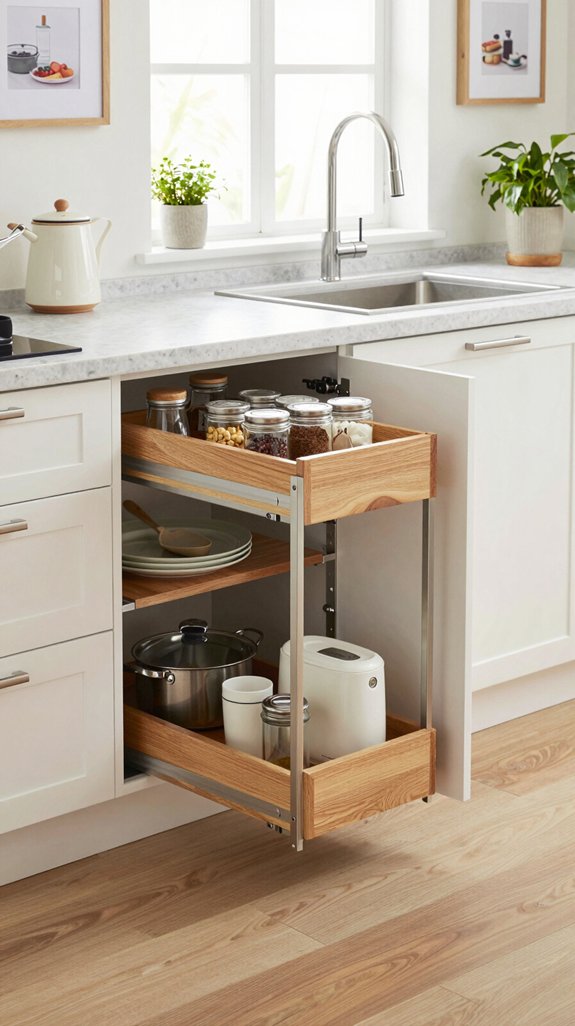 customized pull out shelf solutions
