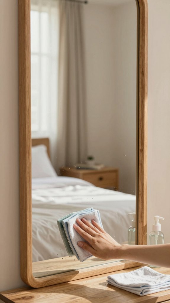 Mirror Cleaning Tips for a Spotless Bedroom 18 daily microfiber cloth wipe