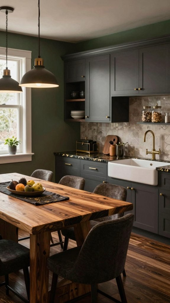 21 Cozy Kitchen Ideas for a Warm Inviting Space 12 darker colors warm atmosphere
