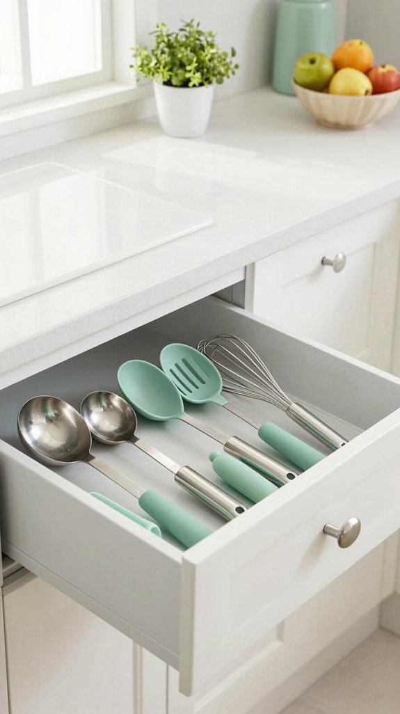 declutter kitchen drawers efficiently