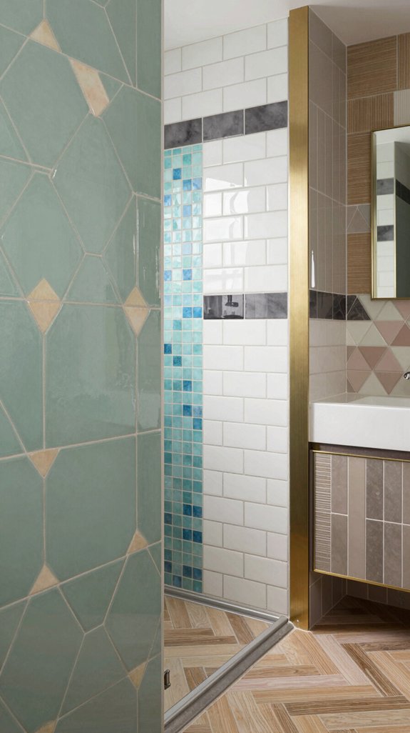 designer bathroom tile combinations