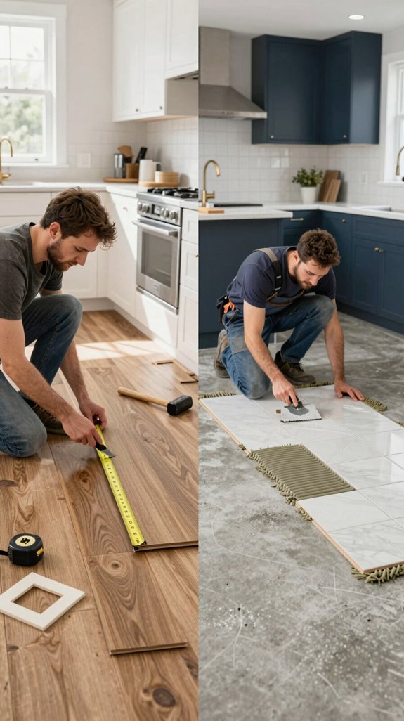 18 Kitchen Flooring Ideas That Combine Style and Durability 10 diy or professional flooring installation