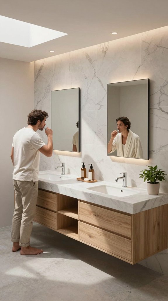 double vanities enhance harmony