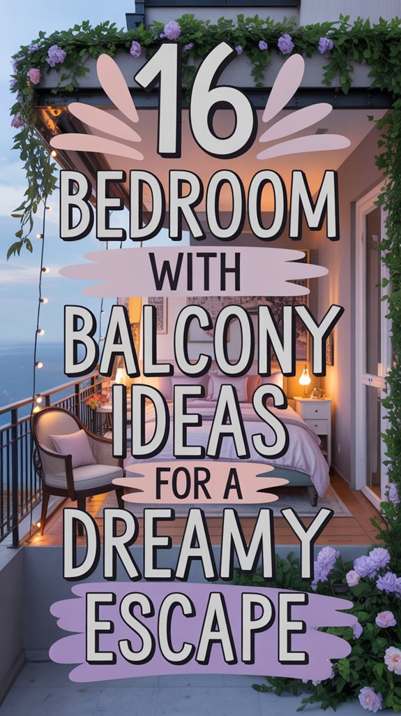 dreamy bedroom balcony ideas