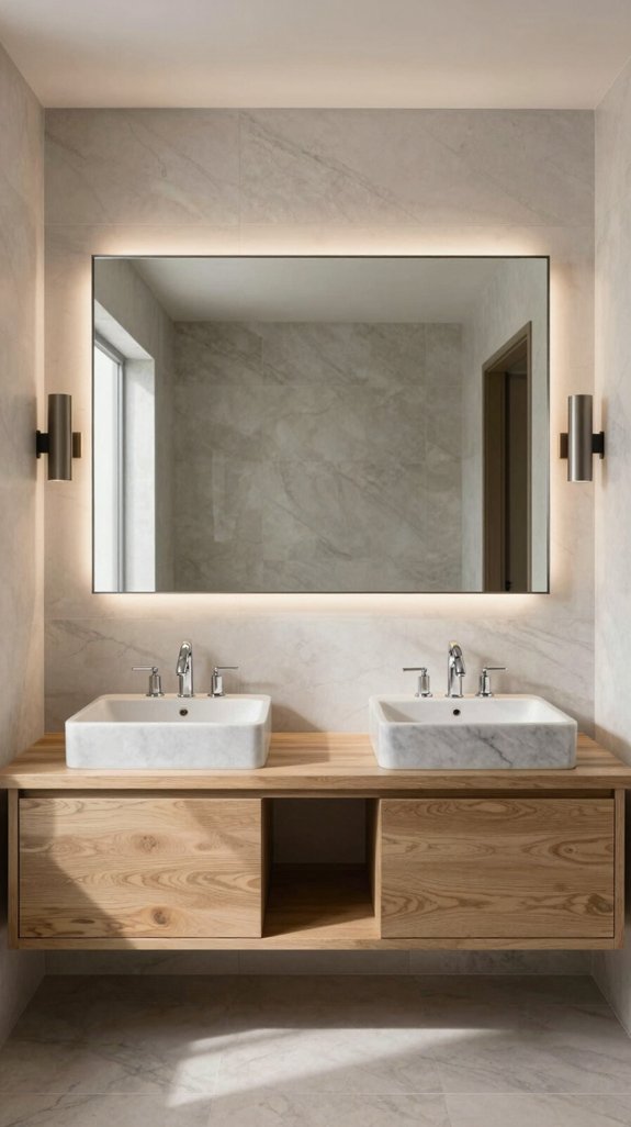 dual sinks enhance luxury