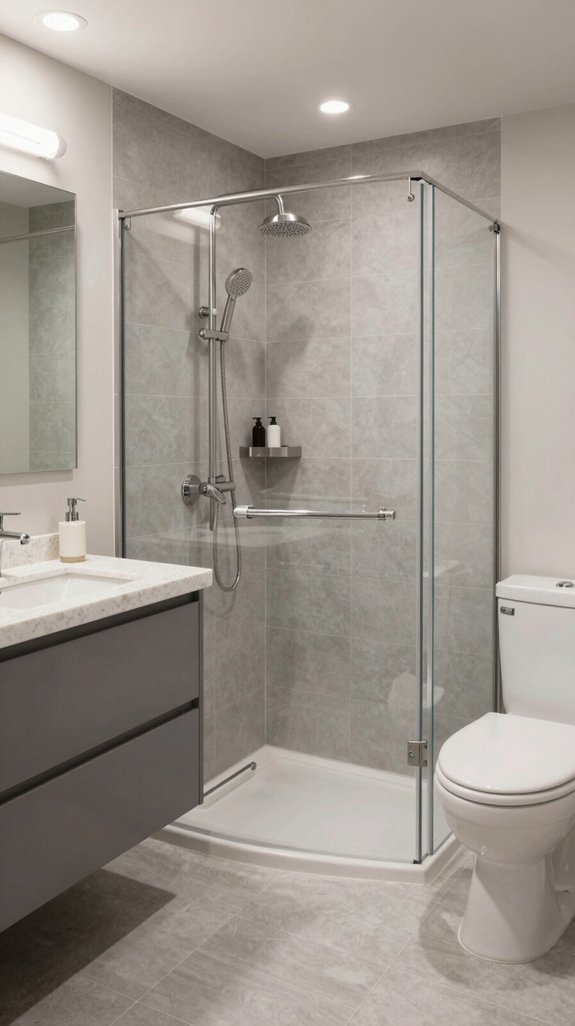 durable low maintenance bathroom materials