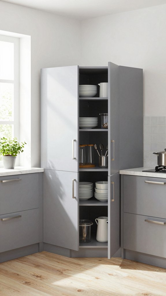 16 Kitchen Corner Cabinet Ideas That Maximize Storage 16 durable materials for cabinets