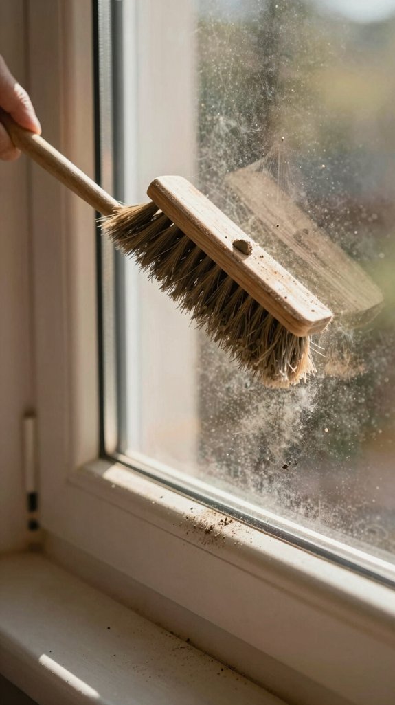 dust vacuum brush clean