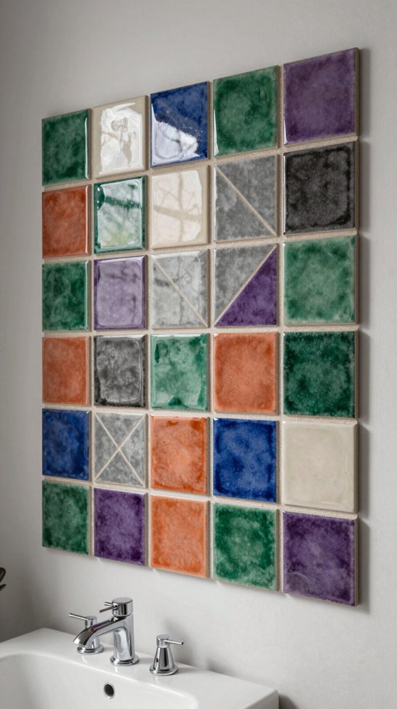 24 Bathroom Tiles Combination Ideas for a Designer Finish 24 dynamic geometric wall designs