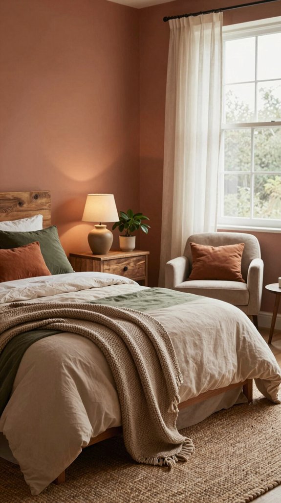 earthy colors create coziness