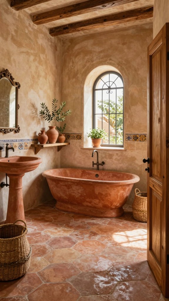 earthy mediterranean bathroom inspiration