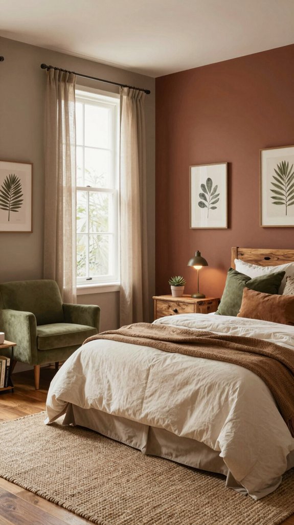 earthy shades create tranquility